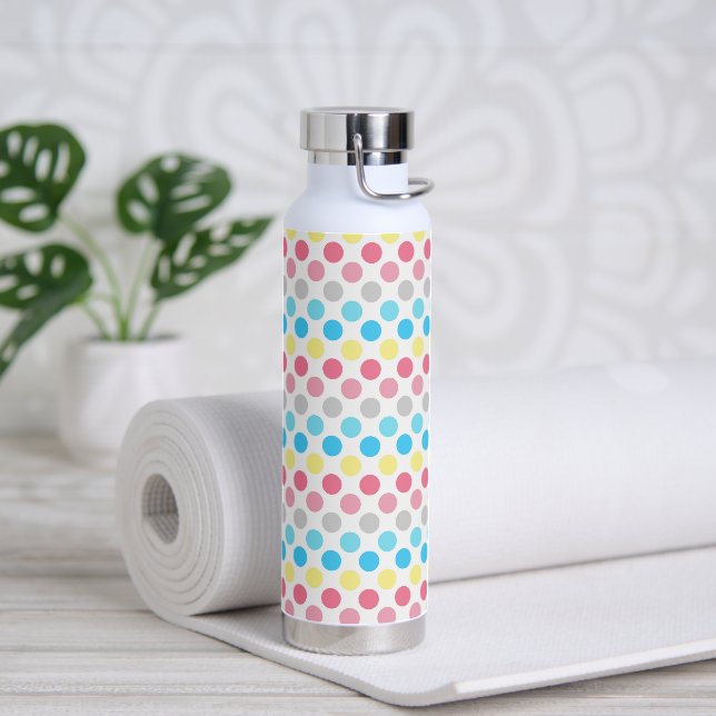 Fett Genderflux Pride Flag Punkte Trinkflasche (Yoga)