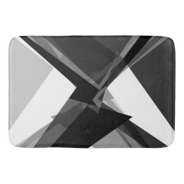 fett geometrisch-monochrome Retro-abstrakte Kunst Badematte