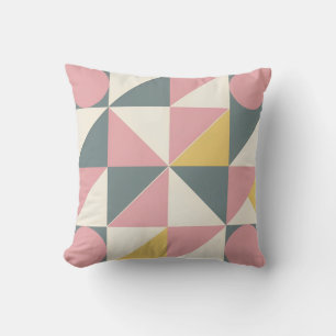 Fett geometrische Formen in pastellfarbenen Kissen