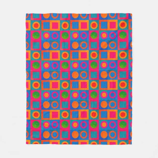 Fett geometrisches Muster Fleece Blanket (Vorderseite)