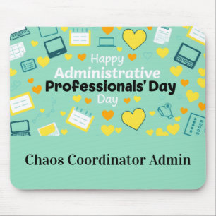 Fett geschriebene Schrift Admin Tag Herz Icon Feie Mousepad