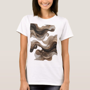 Fett Gold ABSTRACTE KUNST Künstlerisches Motiv T-Shirt