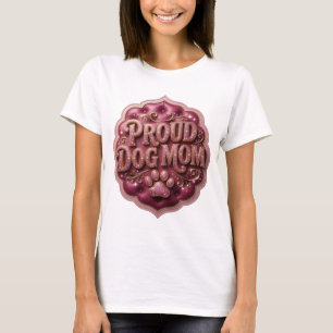 Fett Gold STOLZE HUND-MUTTER Design T-Shirt