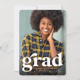 Fett grad einfache rote Foto Abschluss Ankündigung