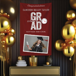 Fett-GRAD-Klasse der Foto-Graduationspartei 2025 Banner