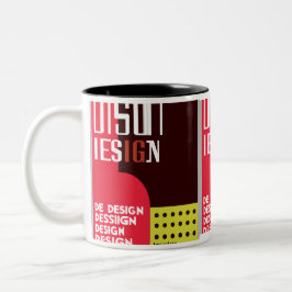 Fett-Grafikdesigner-Tasse Zweifarbige Tasse