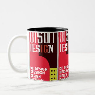 Fett-Grafikdesigner-Tasse Zweifarbige Tasse