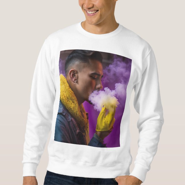 Fett Grafisches Sweatshirt | Streetwear Pullover f (Vorderseite)