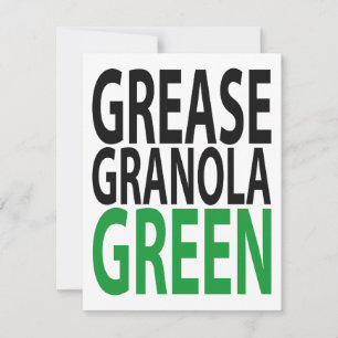 Fett, Granola, GREEN! Einladung