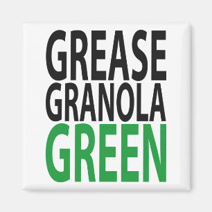 Fett, Granola, GREEN! Magnet