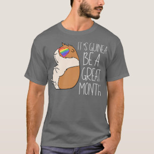 Fett Guinea Pig LGBTQ Gay Pride Monat seine Gui T-Shirt