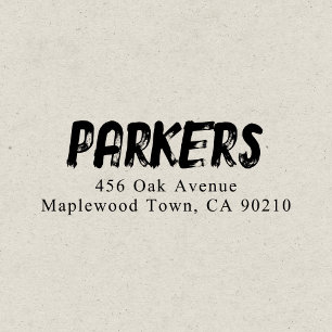 Fett handgeschriebene Brush Simple Permastempel