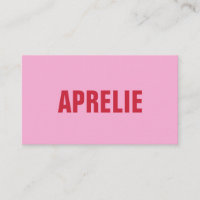 Fett hell Modernes Rotes Rosa Kreativ Beruflich