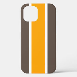 Fett heller 70er Retro Gelbbraun Racing Streifen Case-Mate iPhone Hülle