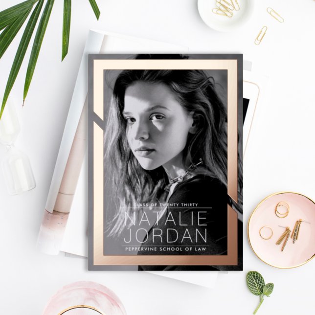 Fett in Gold Abschluss Foil Einladung (Von Creator hochgeladen)