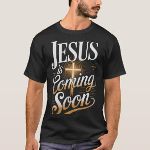 Fett Jesus Kommt Bald Christliche Kleidung Premiu T-Shirt