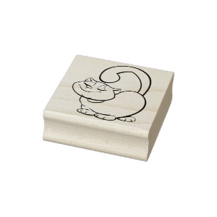 Fett-Kat-Briefmarke Gummistempel
