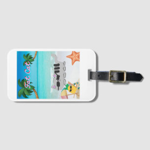 Fett Katze Urlaub Gepäckanhänger