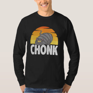 Fett Katzen Meme Chonk Katzenfett Leute Retro Vint T-Shirt