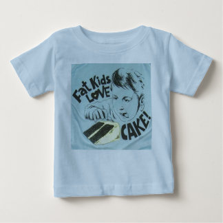 Fett-KinderLiebe-Kuchen Baby T-shirt
