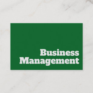 Fett & klar Design - Business Management Visitenkarte