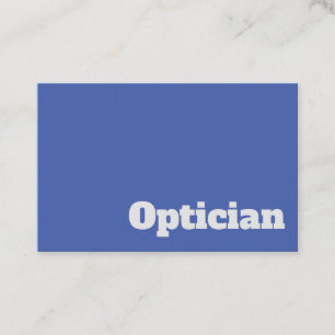 Fett & klar Optometrisches Design Visitenkarte