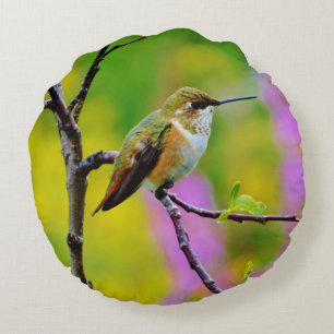 Fett kleiner Hummingbird Rundes Kissen