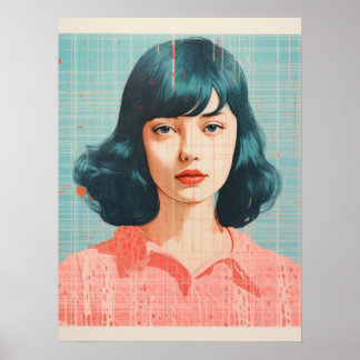 Fett Kontrast: Eine Symphonie von Stil und Farbe Poster