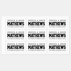 Fett kreativ Stilvoll schwarz & weiß wasserdicht Etiketten