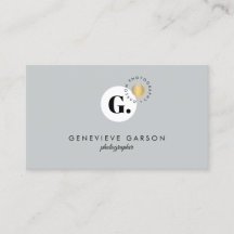Fett kreative Monogram Logo Grau Social Media