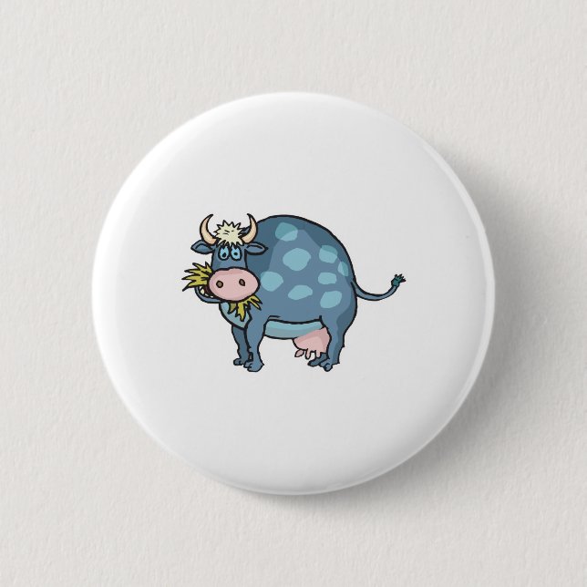 Fett-Kuh Button (Vorderseite)