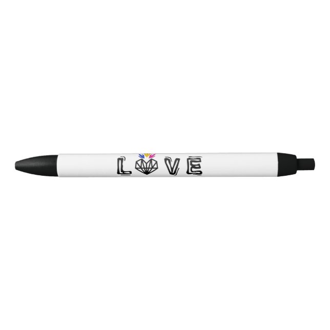 Fett Liebe Logo Tinte Pen Kugelschreiber (Vorderseite)