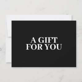 Fett Minimalistisch Luxus Boutique Black Gift Card