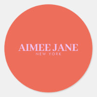 Fett Minimalistisch Luxus Boutique Orange/Pink