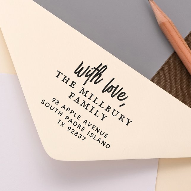 Fett mit Liebe benutzerdefinierter Familienname Rü Permastempel (Von Creator hochgeladen)