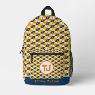Fett Mit Monogramm Backpack für Kleinkinder Bedruckter Rucksack
