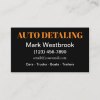 Fett Moderne Business Card für Auto Detection Serv