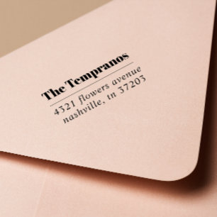 Fett Moderne Elegante Familienname Serif Hochzeit Permastempel