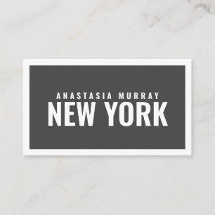 Fett Moderne Grau Weiß Minimalistisch Luxus Boutiq Visitenkarte