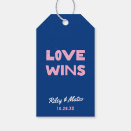 Fett Moderne LIEBE Bunte Gastgeschenk Hochzeit Geschenkanhänger