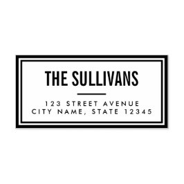 Fett Moderne Personalisierte Gummi-Briefmarke Permastempel