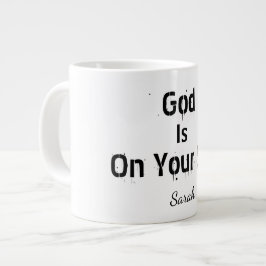 Fett Moderne Weiße Name Glaube Gott Ist Auf Deiner Jumbo-Tasse