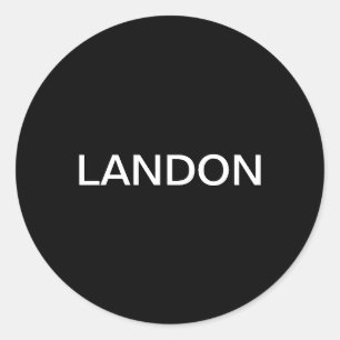 Fett moderner bearbeitbarer Text Runder Aufkleber