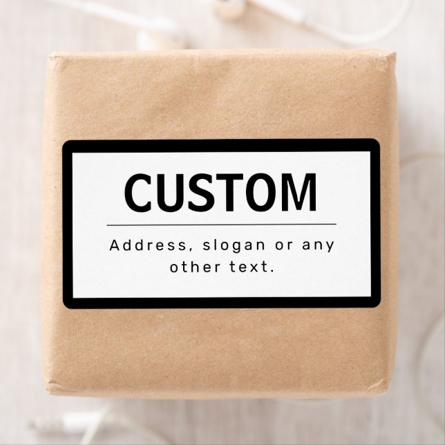 Fett moderner bearbeitbarer Text | Schwarz und Wei (Insitu)