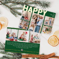 Fett moderner grüner 8-Foto Happy Gold