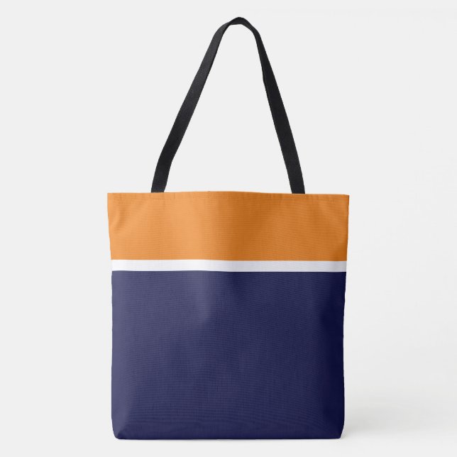 Fett moderner orangefarbener weißer Navy-Blauer Fa (Vorderseite)