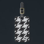 Fett modernes graues Hahnentrittmuster mit Monogra Gepäckanhänger<br><div class="desc">Die schicke, trendige Mode, das moderne Hahnentrittmuster in Schwarz und Grau, dieses kühn überdimensionierte, prächtige Hundezahndesign ist perfekt für coole Geschenke für Männer. Passen Sie das personalisierte Monogramm mit Ihrem Initial an. Sie können auch auf "Anpassen!" Button unter Produkt-Foto klicken, um die Farbe und den Schriftart des Initials zu bearbeiten!...</div>