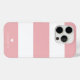 Fett Modernes, rosa gestreiftes Muster mit Herz Case-Mate iPhone Hülle (Back (Horizontal))