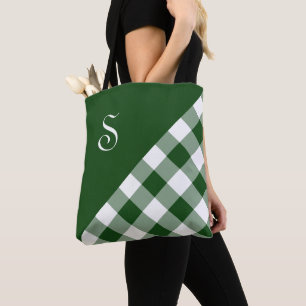 Fett Monogram Green White Buffalo Karo Geometrie
