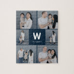 Fett monogramm bearbeitbares Farbfoto Collage Puzz Puzzle<br><div class="desc">Foto Geschenke machen die besten Geschenke! Einfach mit Ihrem Text und/oder Foto personalisiert für ein individuelles Aussehen. Entworfen von Berry Berry Sweet. Weitere Designs finden Sie unter www.berryberrysweet.com</div>